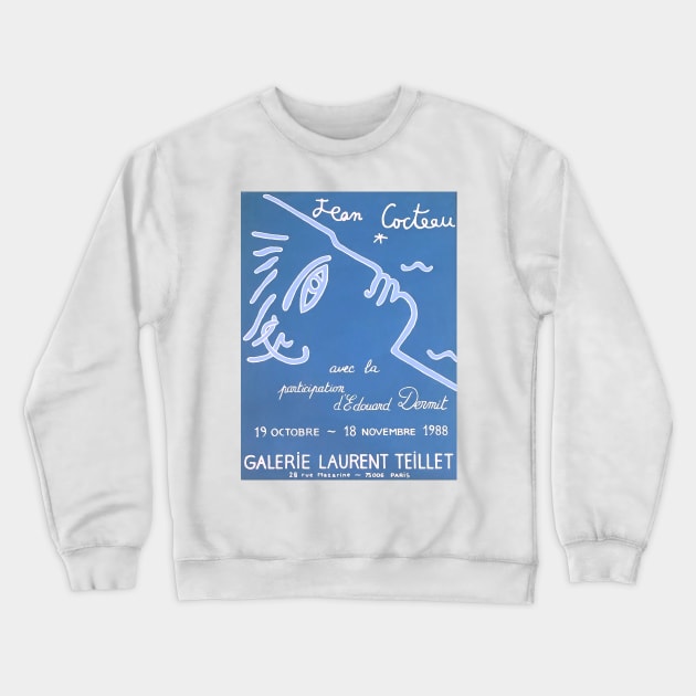 Jean Cocteau Exhibition Poster Crewneck Sweatshirt by notalizard